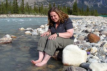 Surprise - glacial water is cold!