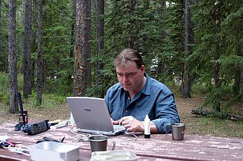 Gadget Boy goes camping