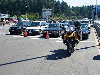 Ferry queue