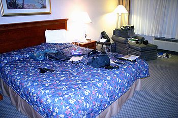 Hotel room chaos
