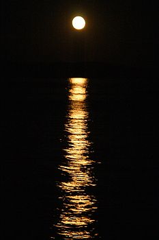 Moon over Sea of Cortez
