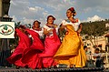 Traditional dancing in the square.