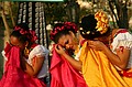 Traditional dancing in the square.