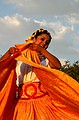 Traditional dancing in the square.
