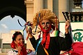 Traditional dancing in the square.
