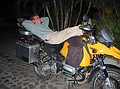 Relaxing on our bike