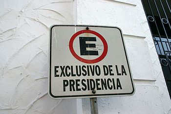 Presidential parking spot