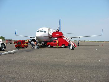 Great excitment - plane not bike!