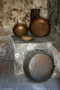 One of many kitchens